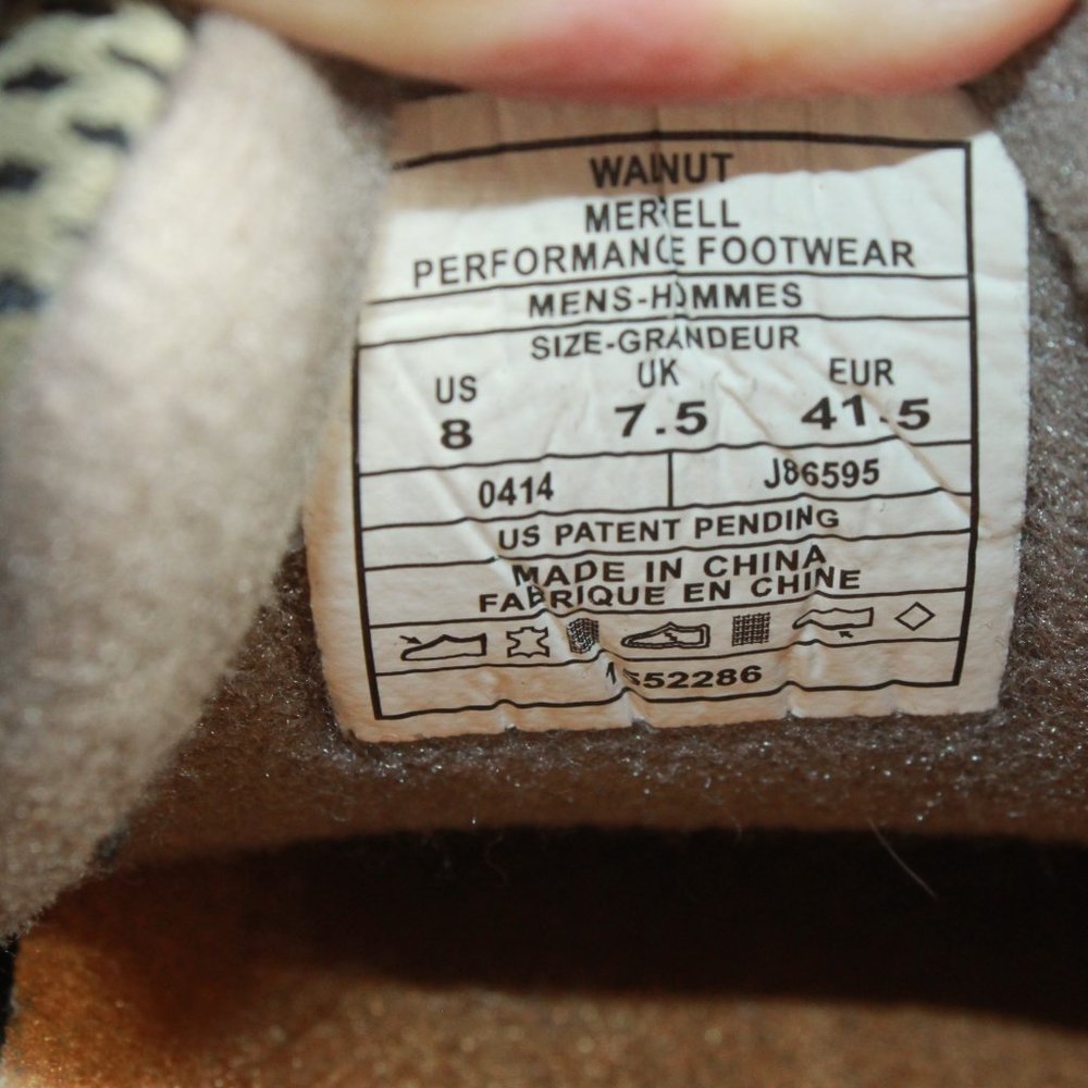 Merrell Moab Ventilator Walnut Trail Suede Mesh Hiking Shoes Size US 8 - Picture 7 of 9